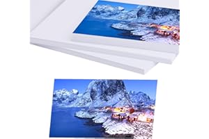 LUNARM 110 Sheets Photo Paper, 3 Sizes (4"x6", 5"x7", 8"x10") Glossy Paper Photo for Dye Ink Printer, 180gsm Inkjet Printing Photo Paper Clear Image for Photo Album DIY Party Camping Festival Record