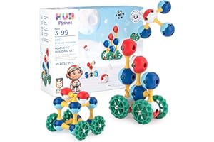 KUB Planet - Magnetic Building Set for Kids, STEM Educational Toys for 3+ Year Old Boys and Girls, Space Planet Blocks