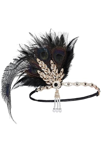Great Gatsby 1920's Flapper Feather Headdress | BIG W