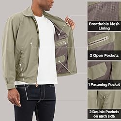 LONDON FOG mens Auburn Zip-front Golf