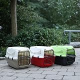 Kerbl Pet Transport Box Expedion with Plastic Door 45 x 30 x 30 cm Cream Taupe view 5