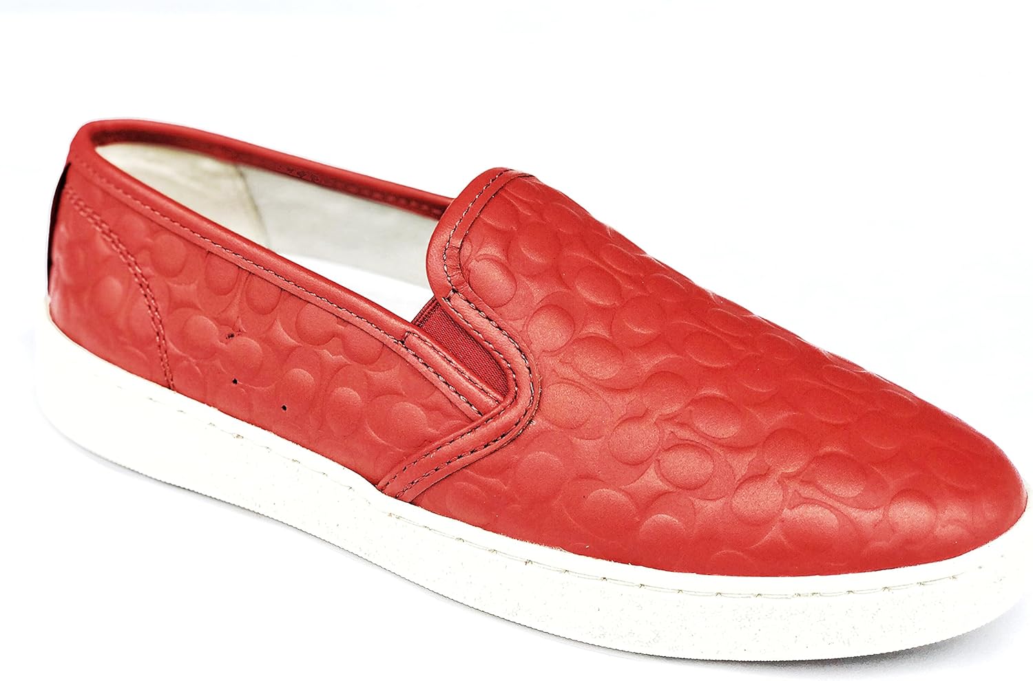 red coach sneakers
