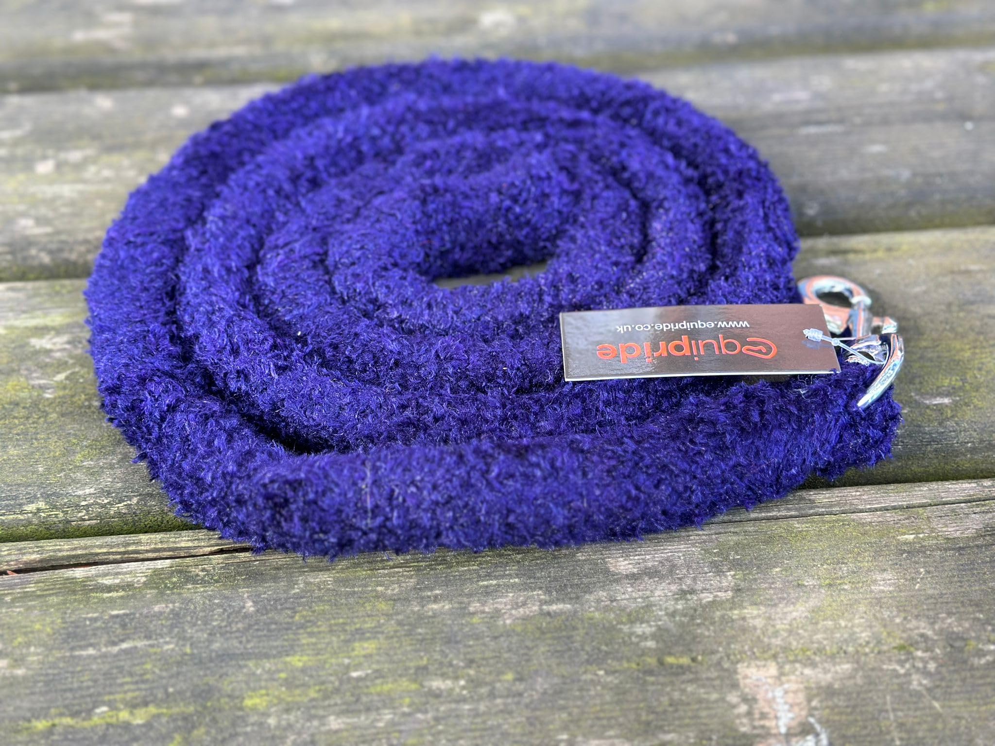 Horse Lead Rope for Headcollar Dog Leash Super Soft Grip (Blue)