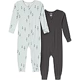 Modern Moments by Gerber unisex-baby Viscose 2-pack Footless Tight Fitting Pajamas