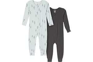 Modern Moments by Gerber unisex-baby Viscose 2-pack Footless Tight Fitting Pajamas