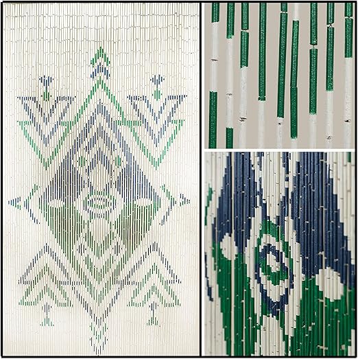 Amazon Com Beadedstring Natural Bamboo Wood Beaded Curtain 90