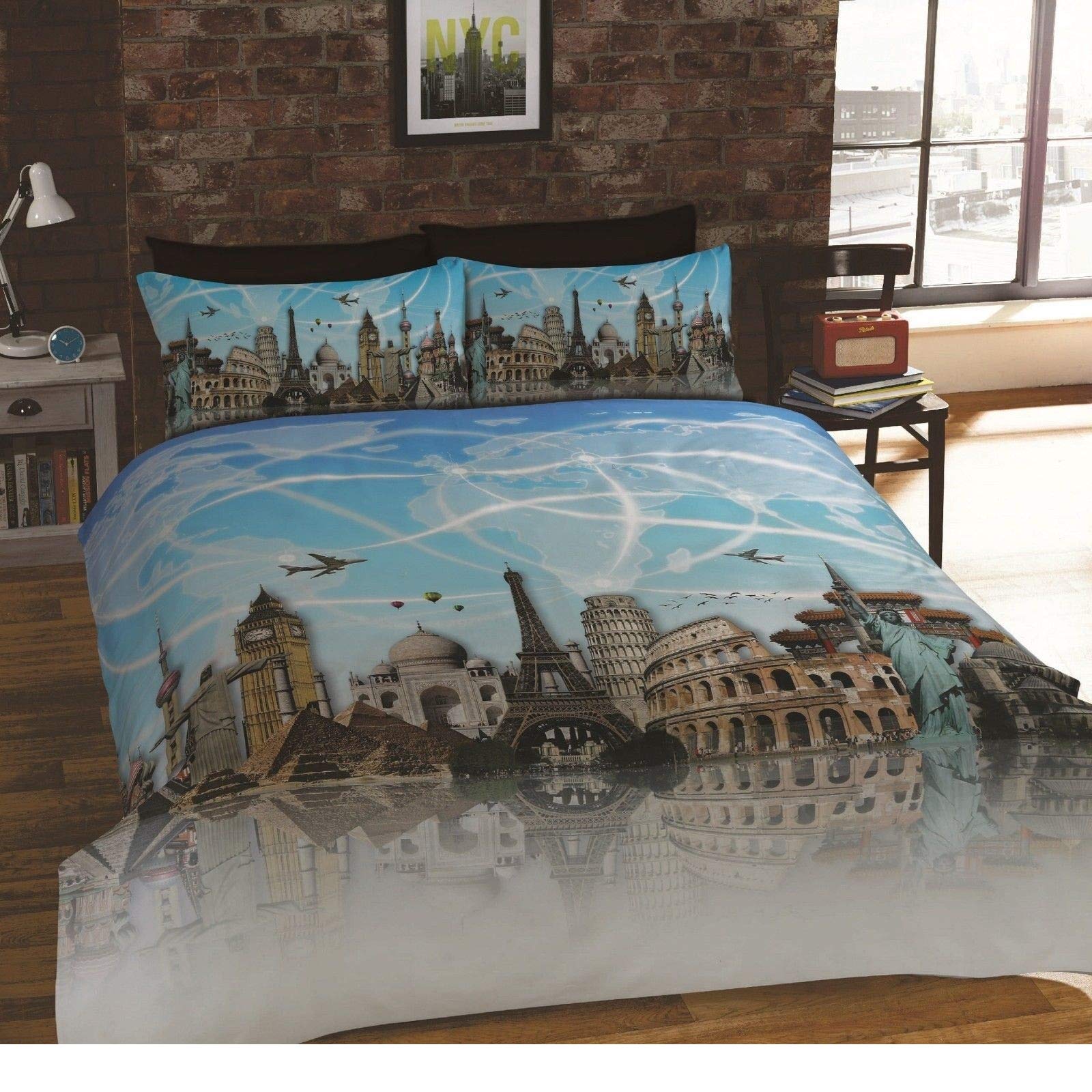 Rapport Home Duvet Cover Set, Polycotton, Multicolour, Double