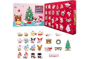 JAZWARES Hello Kitty® and Friends 2025 Holiday Advent Calendar - 18 Figures with Mix & Match Accessories - 24 Surprises - Kids and Sanrio Fans Ages 6+