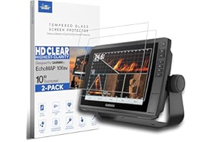 INNOSURE [2-PACK] Tempered Glass Screen Protector for Garmin EchoMAP Ultra 102SV 105SV 106SV, Ultra 2 102SV 105SV 106SV 10 In