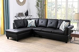 FUOROLA Manten L Shape Sectional Sofa for Living Room, Apartment, Game Room, Guest Room and Office
