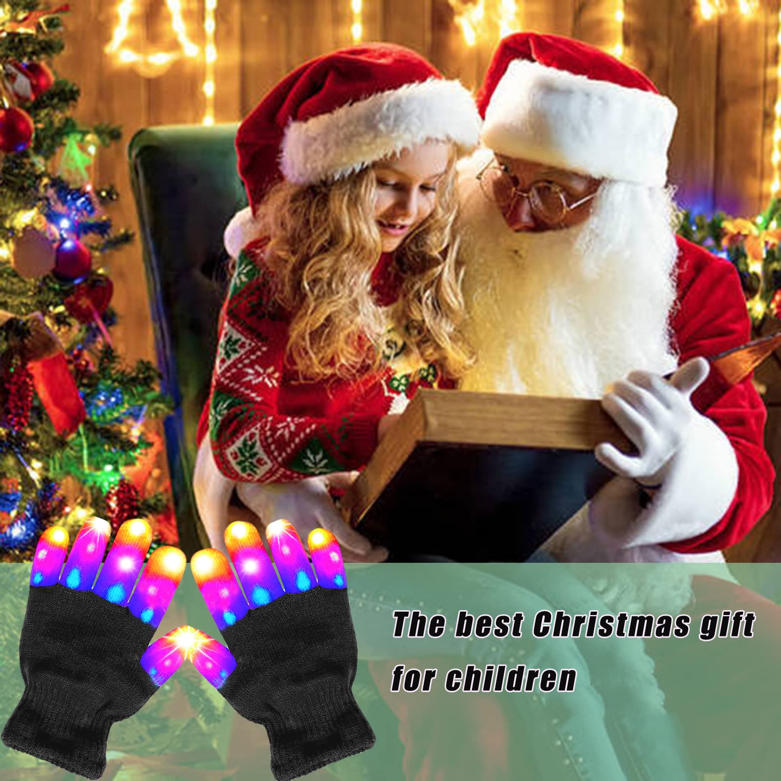 COLEDRE LED Gloves Girls Boys Toys Age 3-5 6-8 8-12 Years Old stocking stuffers Halloween Christmas Birthday Parties Cool Fun Toys Gifts for 3 4 5 6 7 8 9 10 11 12 Year Old