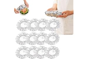 30/60PCS Aluminum Foil Heat Retaining Covers, Pop up Tin Foil Food Insulation Cover, Keep Food Warm & Fresh, Is Used for Refr