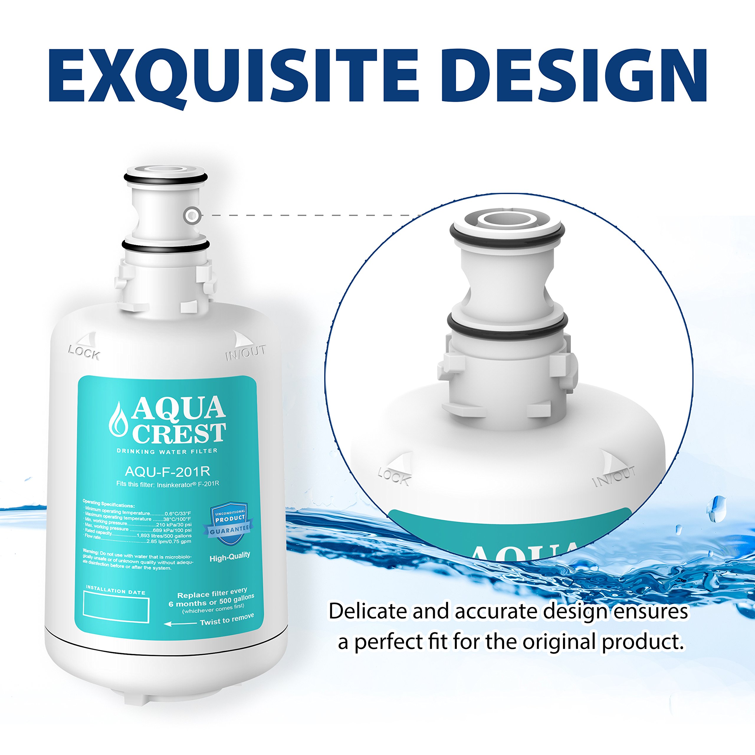 AQUACREST F201R Replacement Filter Cartridge, Compatible with Insinkerator 840814135549 eBay