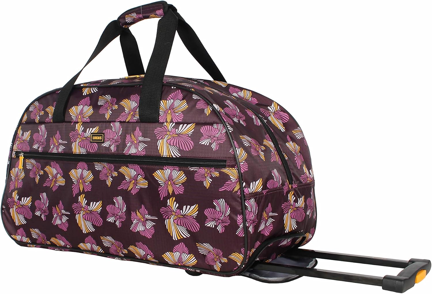 Lucas Designer Carry On Luggage Collection Lightweight Pattern 22 Inch Duffel Bag