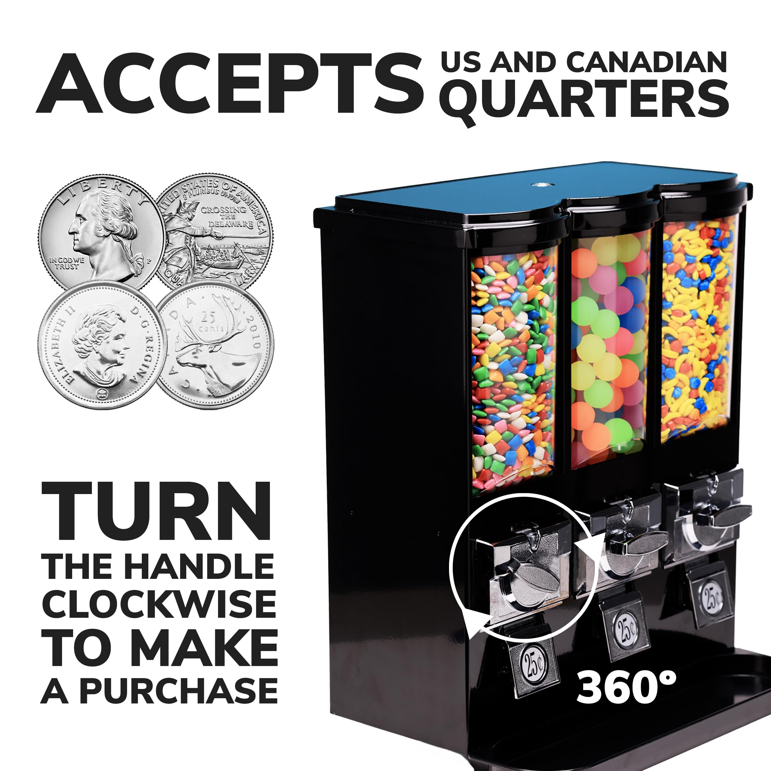 Mua Vending Machine - Commercial Gumball and Candy Machine with Stand ...
