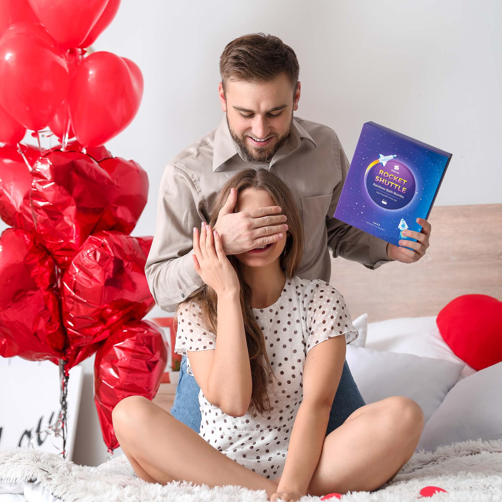 ORIGLAM Badebomben für Kinder, Kleinkinder, Space Shuttle & Rakete Badekugeln für Jungen, Regenbogen-Badebombe mit Spezialeffekt, Geburtstag/Thanksgiving/Weihnachtsgeschenke für Kinder, 85 g × 4 ct 5