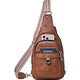 cakang Womens Sling Bag Crossbody Bags for Women Vegan Leather Sling Backpack Daypack Fanny Pack Crossbody Purse Travel