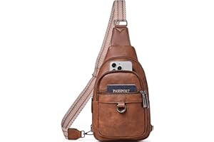 cakang Womens Sling Bag Crossbody Bags for Women Vegan Leather Sling Backpack Daypack Fanny Pack Crossbody Purse Travel