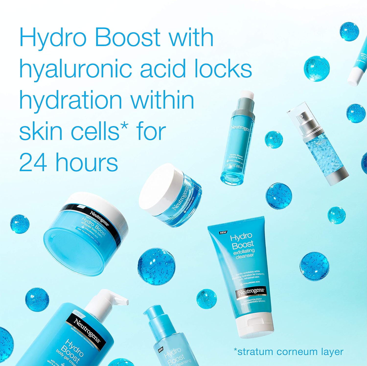 Neutrogena Hydro Boost Lightweight Hydrating Facial Cleansing Gel for Sensitive Skin, Gentle Face Wash & Makeup Remover with Hyaluronic Acid, Hypoallergenic & Non Comedogenic, 6 oz: Prime Pantry