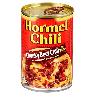 Hormel Chili Chunky No Beans, 15 Ounce (Pack of 6)
