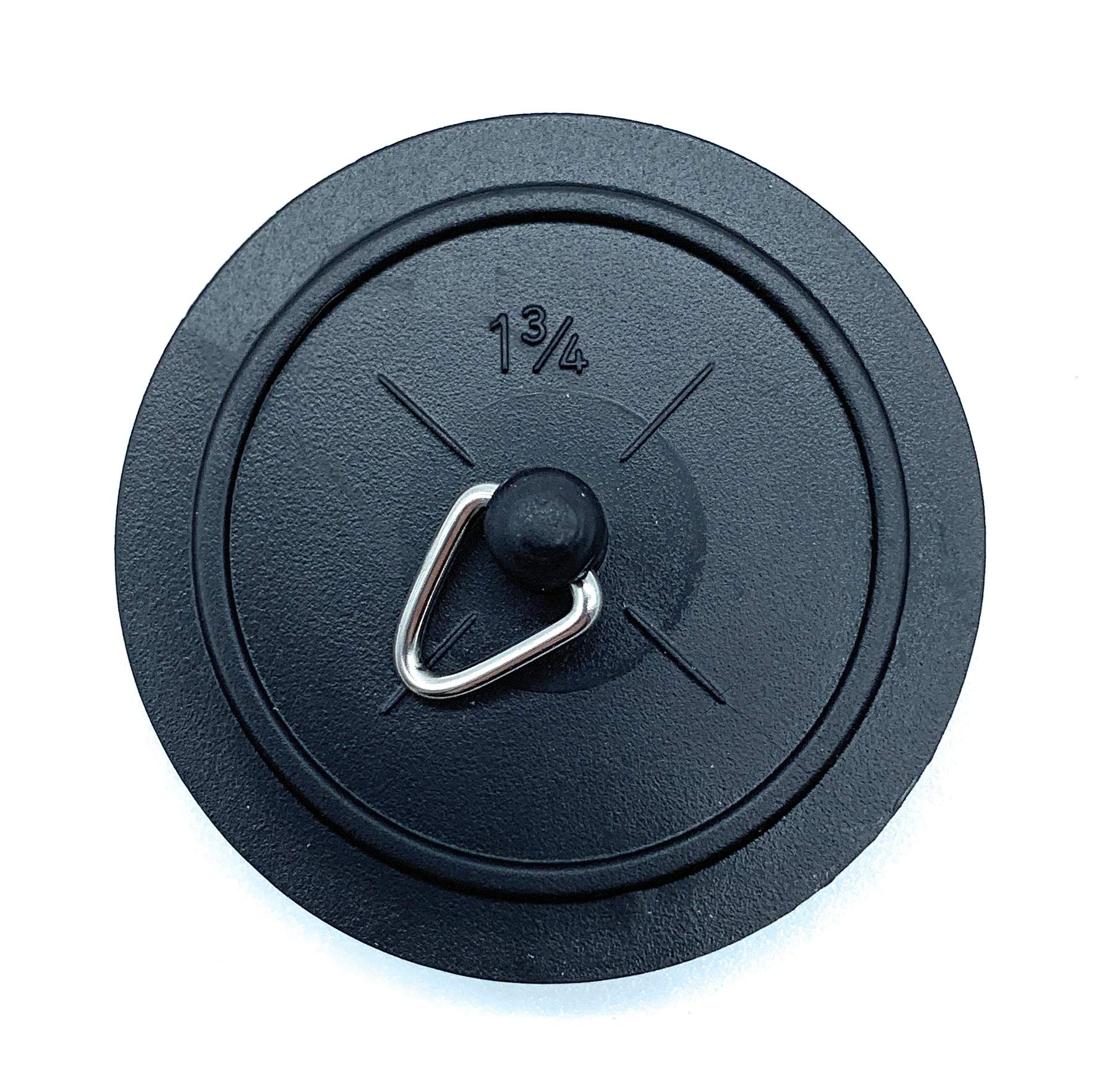 Replacement Basin/Sink Plug (Large 1 3/4" (45mm), Black)