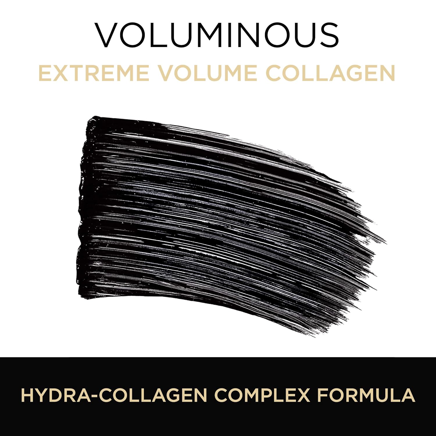 L'Oreal Paris Makeup Voluminous Extra Volume Collagen Plumping Mascara, Blackest Black, 0.34 fl. oz. : L?or?al Paris Extra Volume Collagen Mascara : Beauty