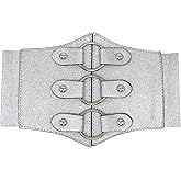ALAIX Women's Corset Belt Extra Wide Stretchy Belts Elastic Waspie Waist Belts for Cosplay Halloween Costume Belts for Women