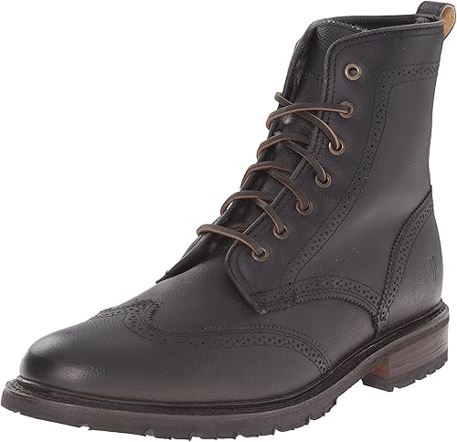 wingtip steel toe boots
