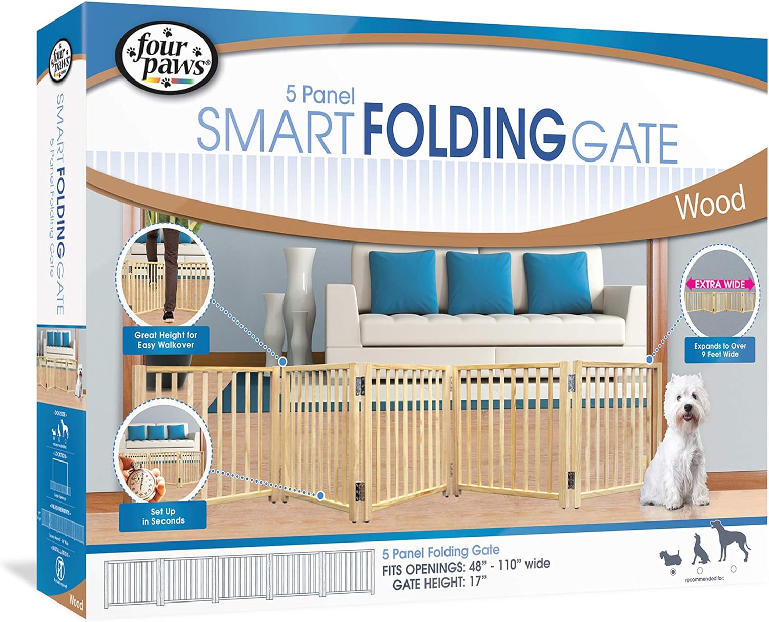 Four Paws Folding Panel Gate