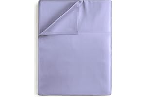 CGK UNLIMITED Full Size Flat Bed Sheet - Hotel Luxury Single Flat Sheet Only - Wrinkle Free & Fade Resistant Flat Sheet - Extra Soft, Comfy and Breathable Flat Sheet for Women & Men - Lavender Top Flat Sheet Only