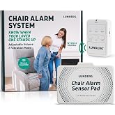 Lunderg Wireless Chair Alarm System for Elderly &amp; Fall Prevention | Alerts Caregivers When They Stand Up, No In-Chair Alarm to Startle Loved Ones, Great for Wheelchair &amp; Recliner, US Company