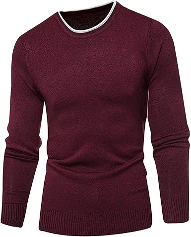 B dressy Sweater Pullover Men Sweaters Men Solid Color Comfortable Hedging O-Neck Sweater XXXL 