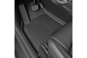 SUPER LINER Floor Mats for Tesla Model Y 5 Seats 2021 2022 2023 2024 | 6-Piece Set Extra-Thick TPE All-Weather Floor & Cargo Liners | Pet & Child-Friendly Custom Fit Interior Accessories