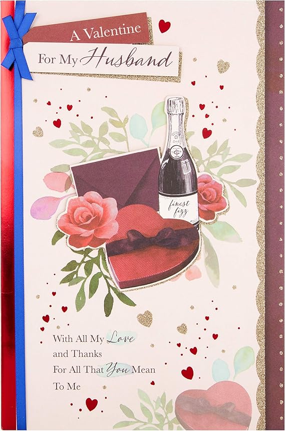 Hallmark Valentine Card for Husband with Heartfelt Verse Amazon.co