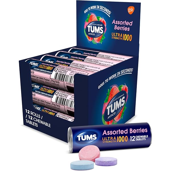 Buy TUMS Extra Strength Antacid Tablets, 3 Assorted Fruit Flavor Rolls, 750 Mg, 24 Ct From Dollar General - Instore