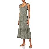 Amazon Essentials Women's Cozy Knit Rib Sleeveless Tiered Maxi Dress (Previously Daily Ritual)