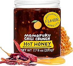 Momofuku Hot Honey Chili Crunch by David Chang 7.7 oz, Oil with Premium Wildflower Honey, Garlic and Shallots, Chili Crisp fo