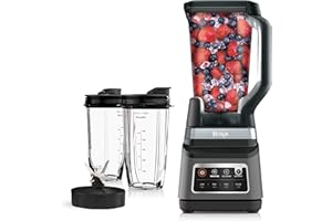 Ninja - Bender BN751 Professional Plus DUO, 1400 vatios de pico, 3 programas Auto-IQ para batidos, bebidas congeladas y extracciones de nutrientes, 72 oz Jarra trituradora total y (2)