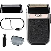 KEMEI Foil Shaver for Men,Waterproof Razor,Cordless Electric Rechargeable Shavers,Trimmer Razors Blade Washable Grooming