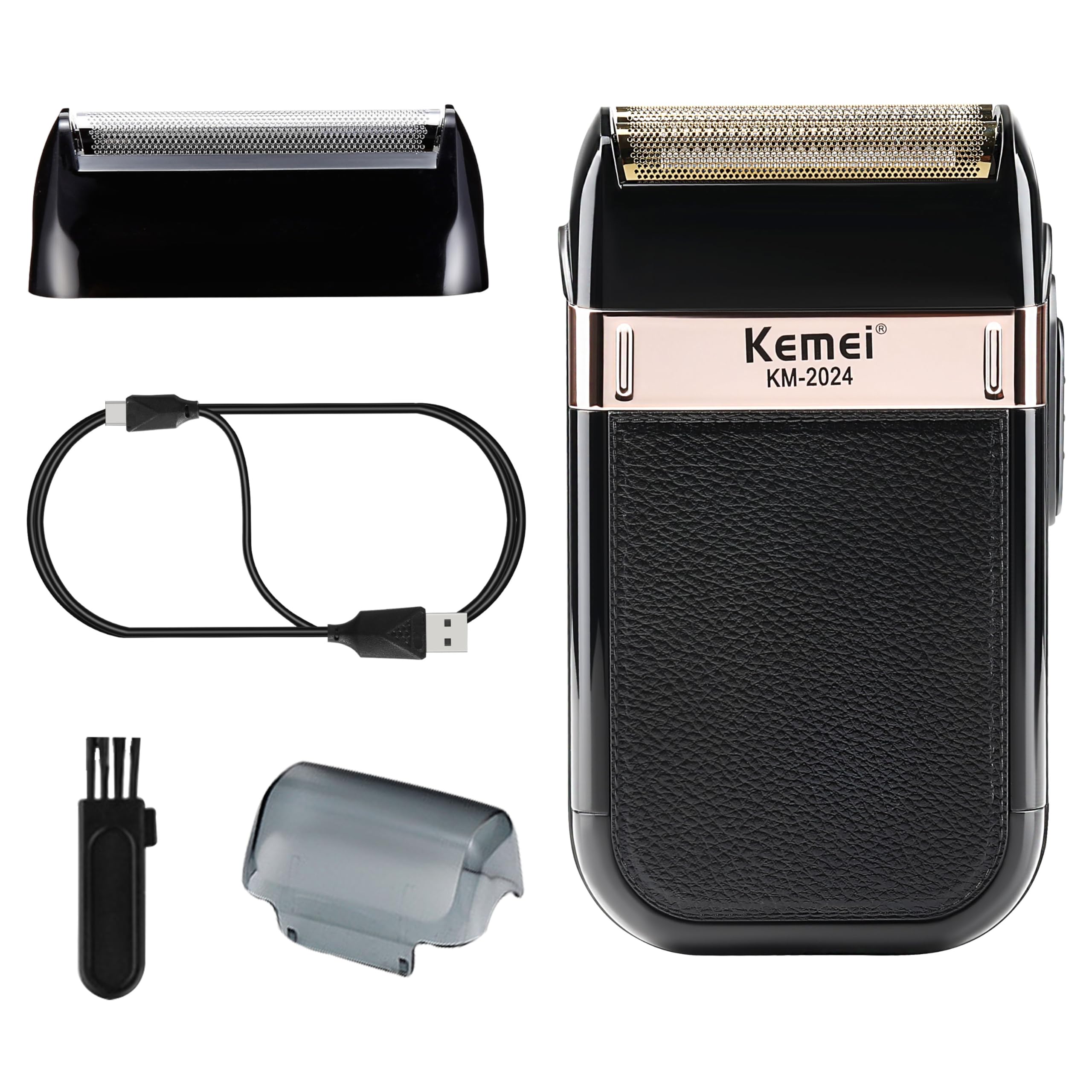 KEMEI Foil Shaver for Men,Waterproof Razor Shaver,Cordless Electric Rechargeable Shavers,Trimmer Razors Blade Washable Grooming Razor Gift for Men