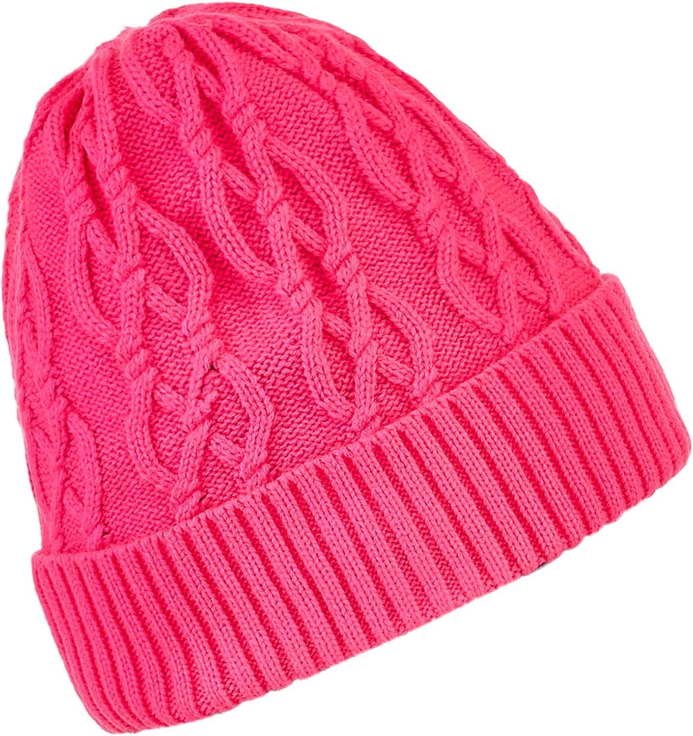 Spyder Active Sports Women's Cable Knit Hat, Bryte Bubblegum, One Size : Clothing