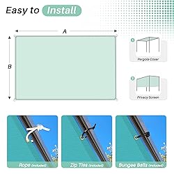 SunnyRoyal 17'x17' Sun Shade Sail Straight Edge