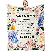 Xutapy Grandma Gifts Blanket 60’’x50’’, Mother’s Day/Christmas/Birthday Gifts for Grandma from Grandchildren, Present for Gigi Nana Grandmother