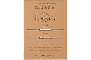 SANNYRA Morse Code Bracelet, Matching Bracelets Friendship Family Sister Mom Morse Code Jewelry, Couple Matching Handmade Gifts