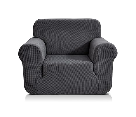 CHUN YI 1-Stück Jacquard Sofaüberwurf, Sofaüberzug, Sofahusse, Sofabezug für Sofa, Couch, Sessel, mehrere Farben (Grau, 1-sit