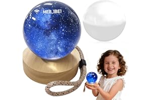 WINSD 2.76" Upgraded Memory Sphere Supports WiFi 3D Memory Orb Ball Digital Display Crystal Ball Video Player Uploadable Videos & Photos Memory Sphere Lamp Gift for Xmas Birthday Anniversary (White)
