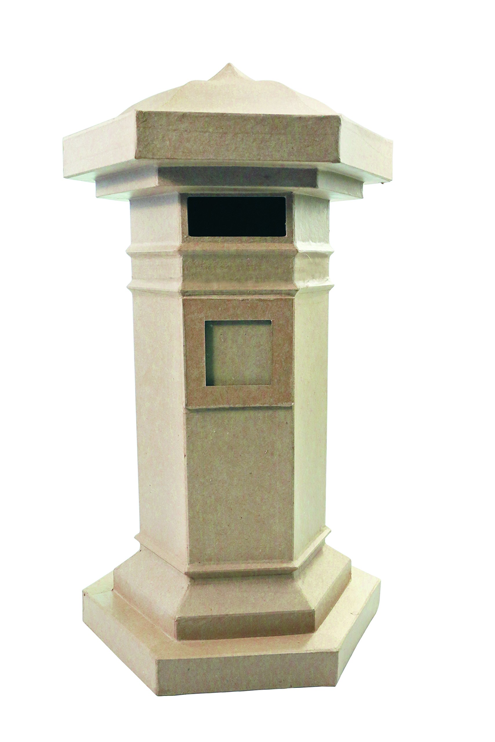 Décopatch Large Post Box Mache, Brown