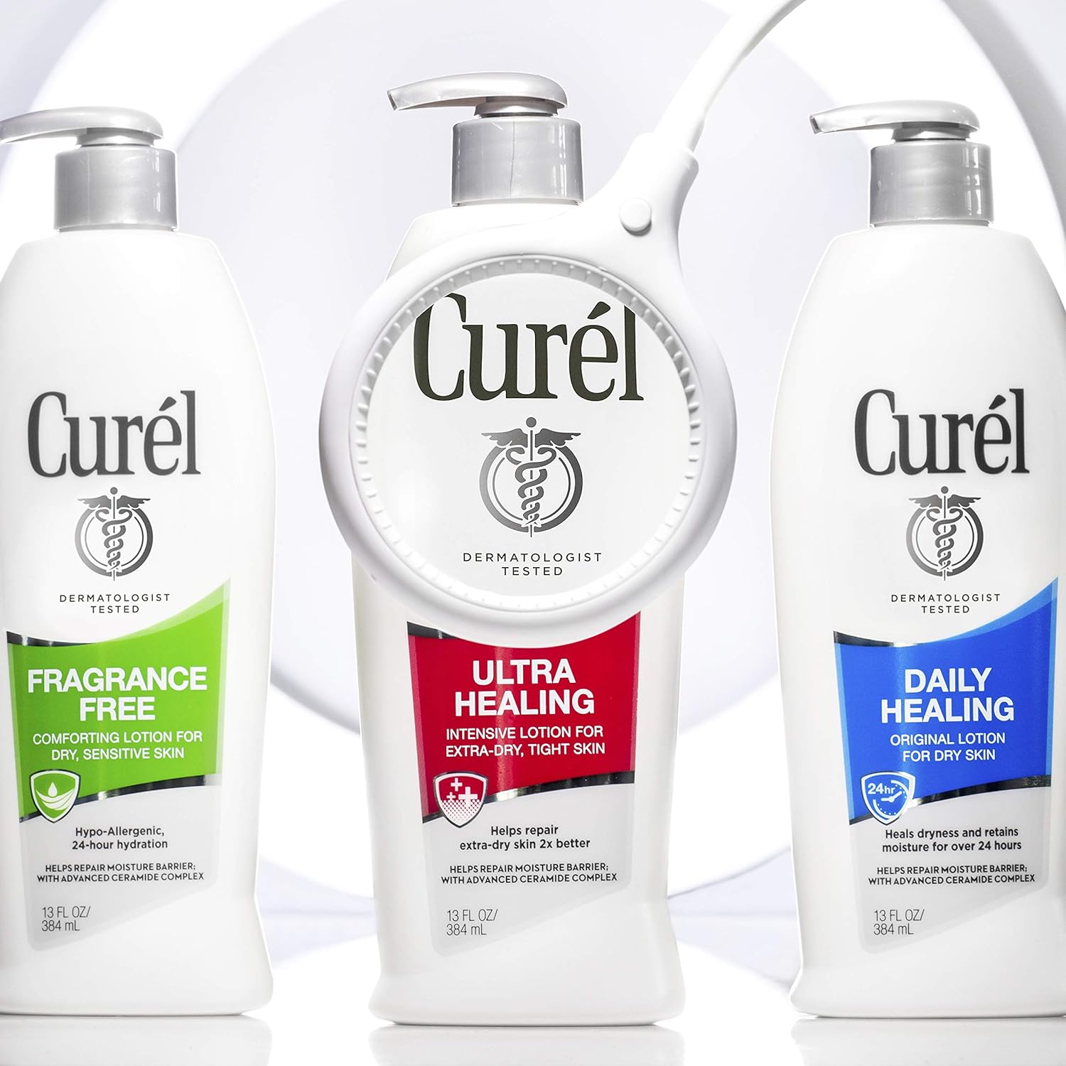 Curél Skincare Curél Ultra Healing Body Lotion, Moisturizer for Extra Dry Skin, Body and Hand Lotion with Advanced Ceramide Complex and Hydrating Agents for Tight Skin, Fragrance Free, 20 Oz : Body Lotions : Beauty