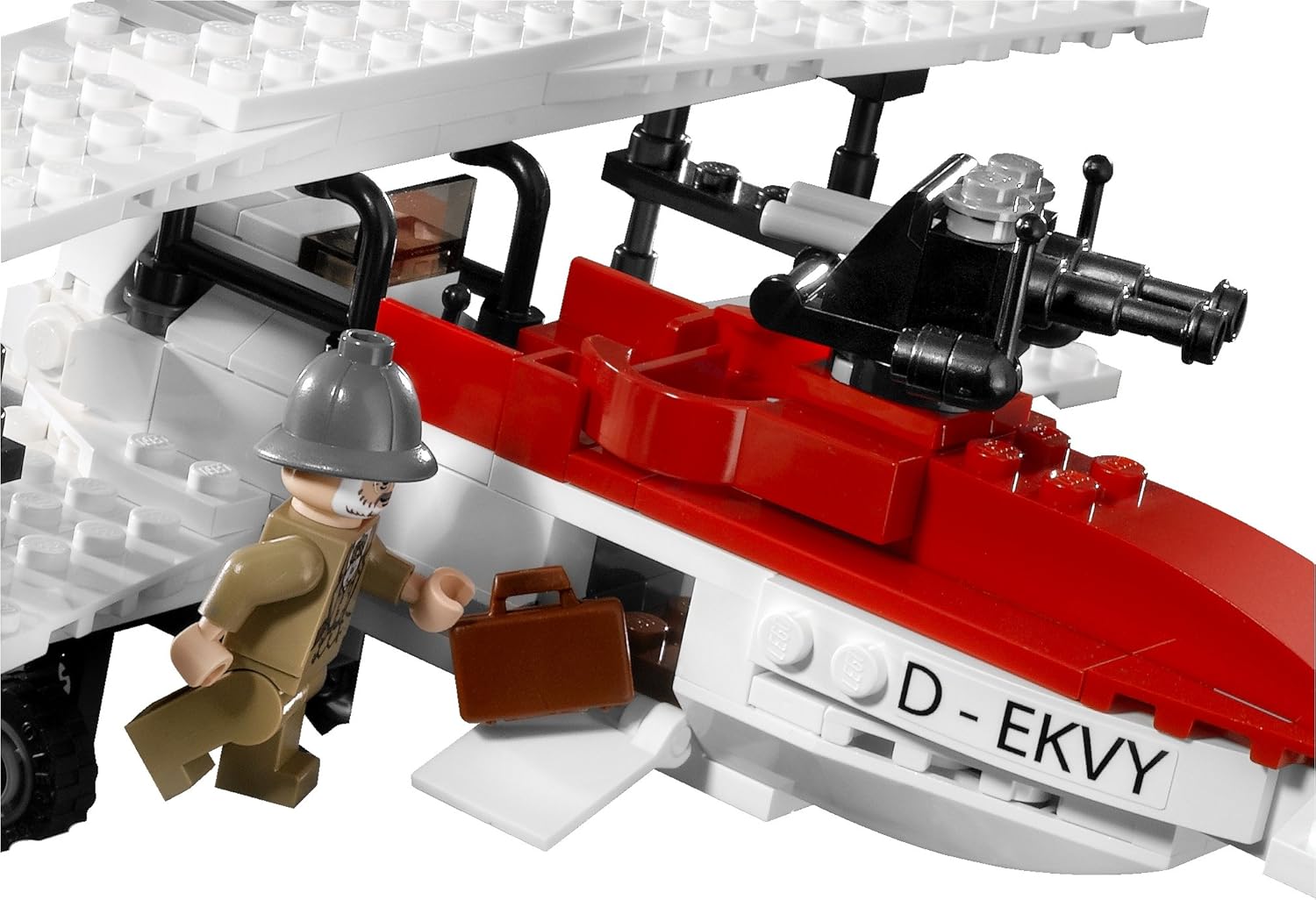lego indiana jones fighter plane attack