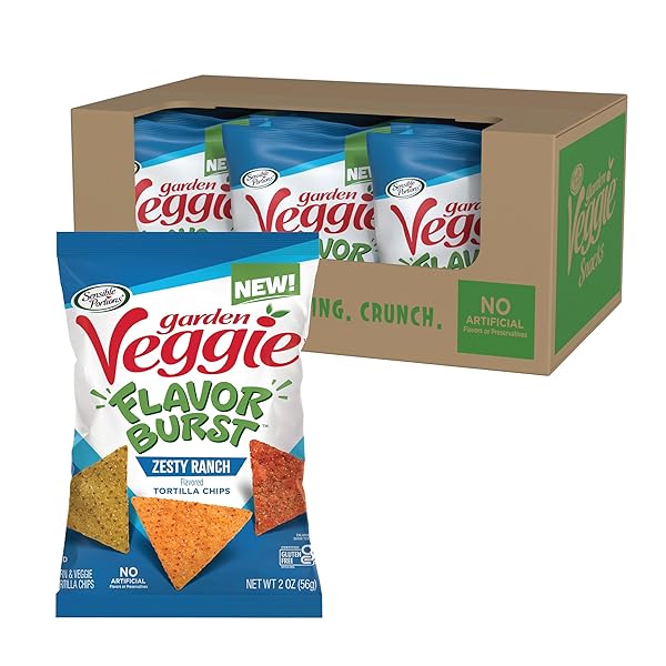 SENSIBLE PORTIONS GARDEN VEGGIE FLAVOR BURST TORTILLA CHIPS,...
